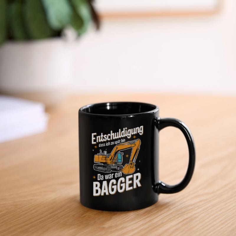 Excavator Driver Construction Worker Construction Site Construction Machine Full Colour Mug