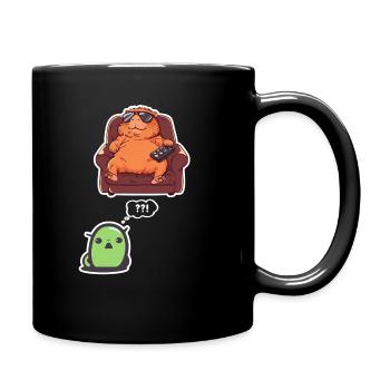 Drôle Graphique Tee Capybara Selfie Avec Ovni Bizarre - Mug uni - noir - Droite