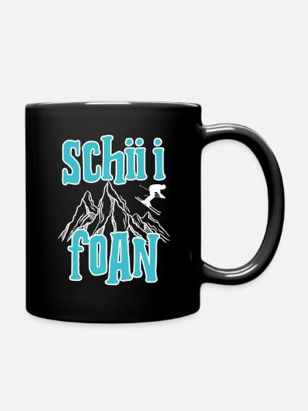 skifahren schifoan is das leiwandste SCHIII FOAN - Mug uni - noir
