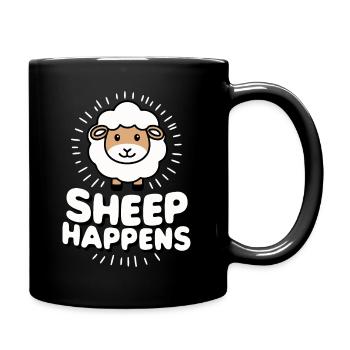 Sheep Sheep Farmer Lamb Farmer - Full Colour Mug - black - Right