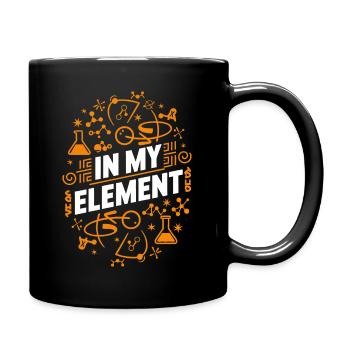 Chemiker Chemie Wissenschaft Atom Molecule - Tasse einfarbig - Schwarz - Rechts