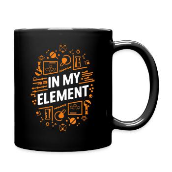 Chemiker Chemie Wissenschaft Atom Molecule - Tasse einfarbig - Schwarz - Rechts