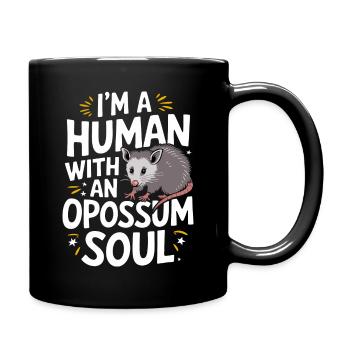 Opossum Possum Animal - Full Colour Mug - black - Right