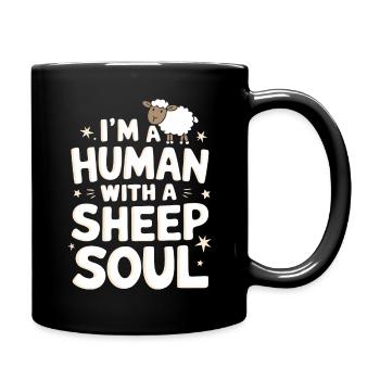 Sheep Sheep Farmer Lamb Farmer - Full Colour Mug - black - Right