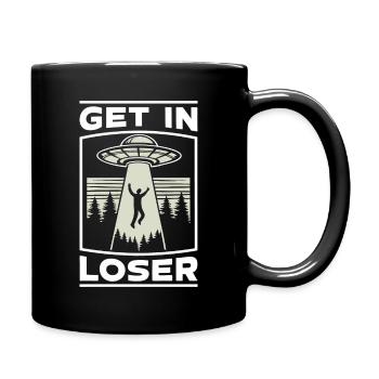 Alien UFO Aliens Außerirdischer - Full Colour Mug - black - Right