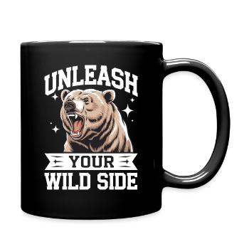 Ours Grizzli Ours brun Ours - Mug uni - noir - Droite