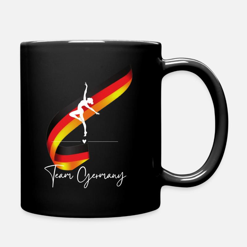 Équipe d’Allemagne avec danseur et drapeau au dos - Mug uni - noir
