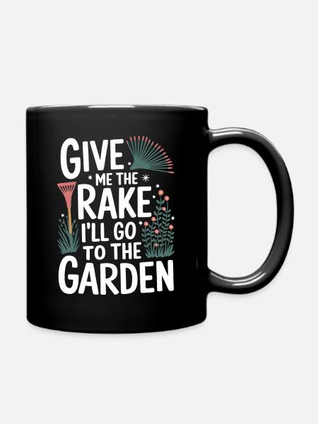 Gärtner Garten Pflanzen Gartenarbeit - Tasse einfarbig - Schwarz