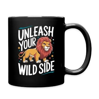 Lion Lion Animal Africa - Full Colour Mug - black - Right