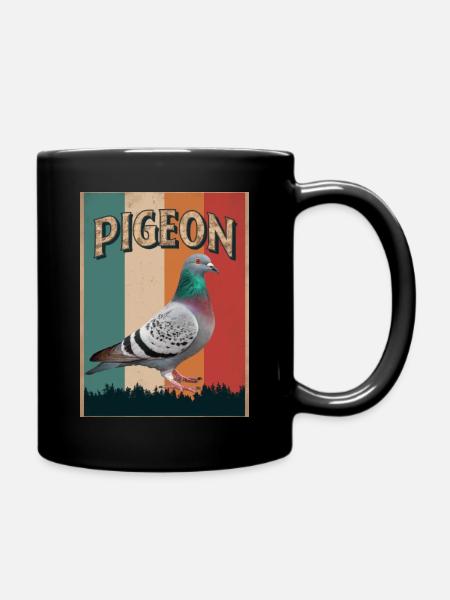 Pigeon Pigeons Animal Oiseau - Mug uni - noir