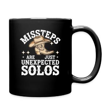 Danse en ligne Danseurs - Mug uni - noir - Droite