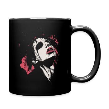 Gothic Pleasure Splat - Tasse einfarbig - Schwarz - Rechts