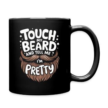 Bart Schnurrbart Bärtige Männer - Tasse einfarbig - Schwarz - Rechts