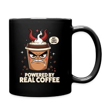 Powered by Real Coffee - Full Colour Mug - black - Right