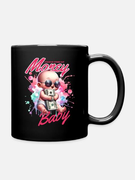 Argent pour bébé - Mug uni - noir
