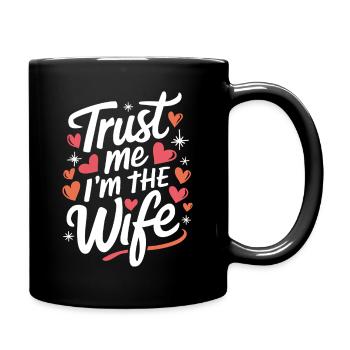Femme Épouse Partenaire Famille Marié - Mug uni - noir - Droite
