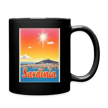 Sardinia – Italy Island Design - Full Colour Mug - black - Right
