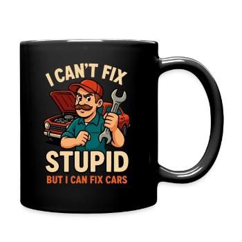 Tournevis avec humour - Mug uni - noir - Droite