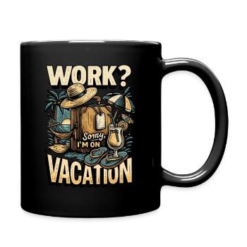 Design de vacances amusant - Mug uni - noir - Droite