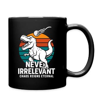 Retro Dino Chaos - Full Colour Mug - black - Right