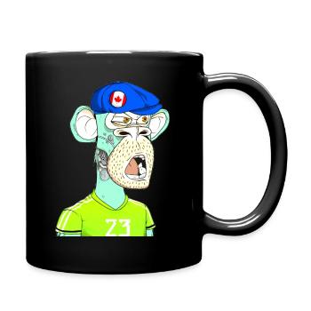 Style néon singe - Mug uni - noir - Droite