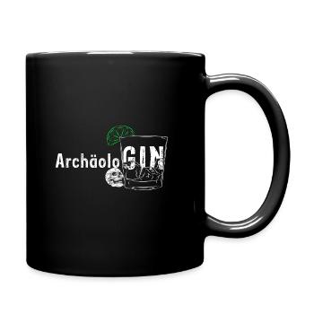 ArchäoloGIN Gin Liebhaberin Gin Geschenkidee Gin - Tasse einfarbig - Schwarz - Rechts