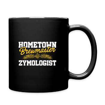 Hometown Brewmaster Zymologist Homebrewing Brewing - Tasse einfarbig - Schwarz - Rechts