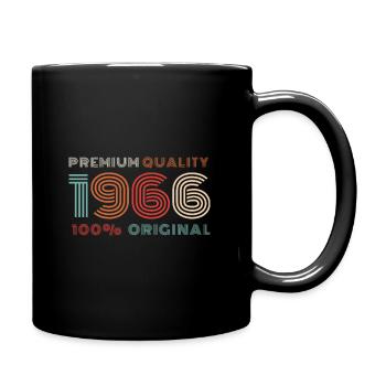 1966 Year of Birth Vintage - Full Colour Mug - black - Right
