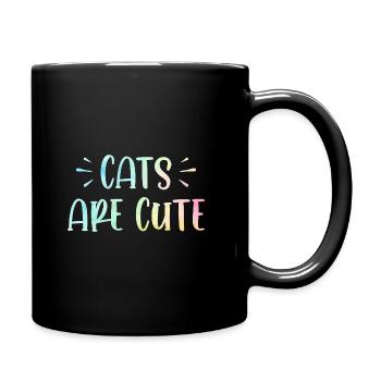 Cats Are Cute Cat Lover Training Animals Pets Pet - Tasse einfarbig - Schwarz - Rechts