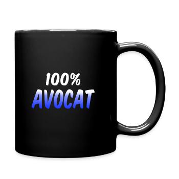 AVOCAT AVOCATE CITATION DRÖLE HUMOUR BLAGUE - Mug uni - noir - Droite