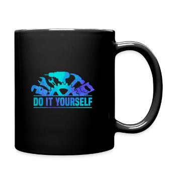 Do It Yourself Car lover Mechanic Vehicle Technici - Full Colour Mug - black - Right