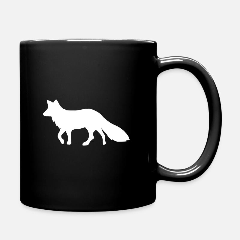 Fuchs weiß fox white - Tasse einfarbig - Schwarz
