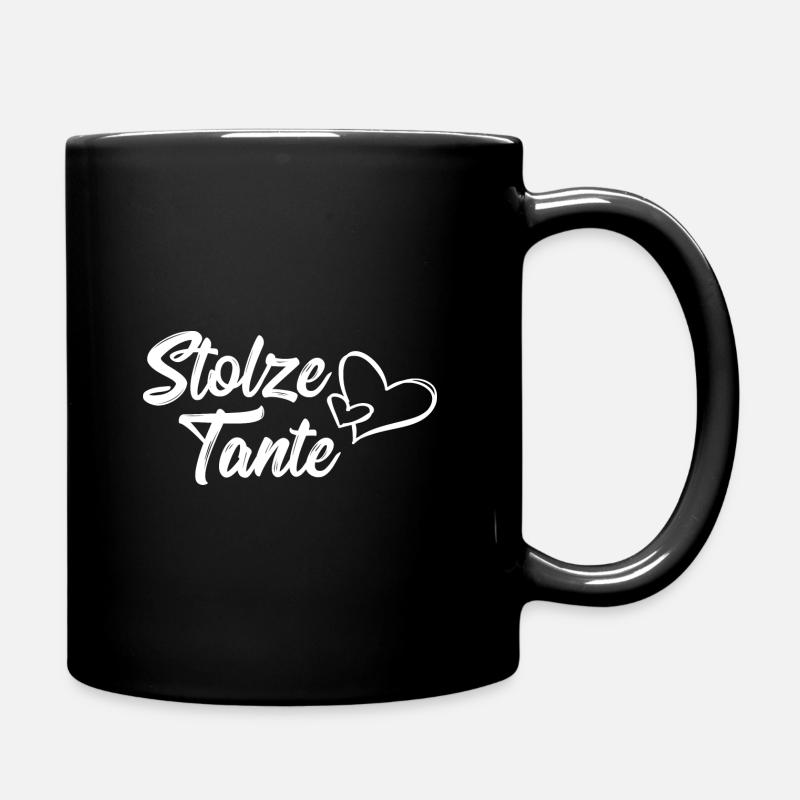 Stolze Tante - Tasse einfarbig - Schwarz