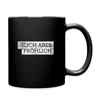 DER SCHRAUBENSCHLÜSSEL GEHÖRT ZU MIR UND UMGEKEHRT - Tasse einfarbig - Schwarz - Rechts