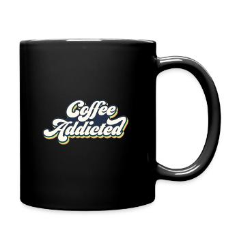 Coffee Addicted Graphic Tea Lover Drinking Tea Cup - Tasse einfarbig - Schwarz - Rechts