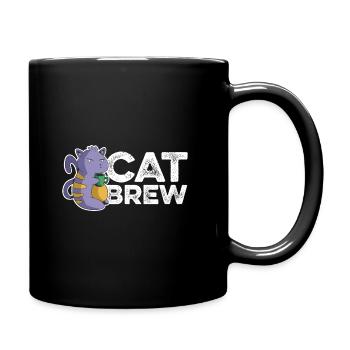 Cat Brew Graphic Homebrewing Winemaking Brewery Cr - Tasse einfarbig - Schwarz - Rechts
