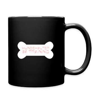 Hundehalter im Training - Tasse einfarbig - Schwarz - Rechts