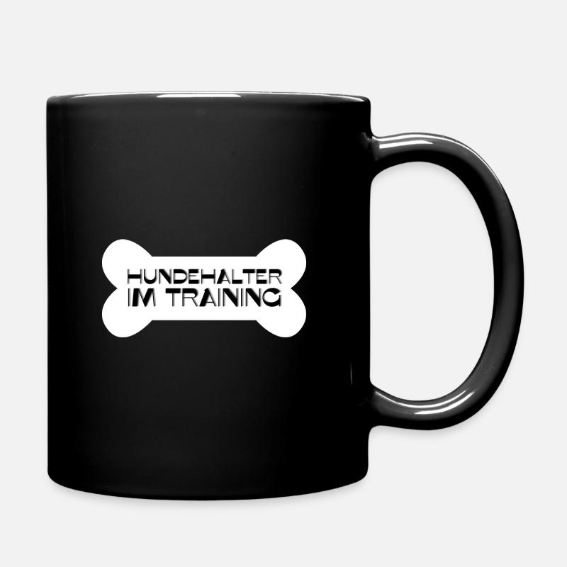 Hundehalter im Training - Tasse einfarbig - Schwarz