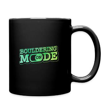 Bouldering Mode On Rock Climber Rock Boulder Mount - Tasse einfarbig - Schwarz - Rechts