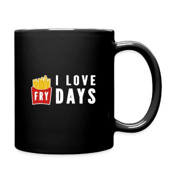 I Love Fry Days - Full Colour Mug - black - Right
