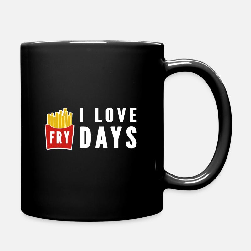 I Love Fry Days - Mug uni - noir
