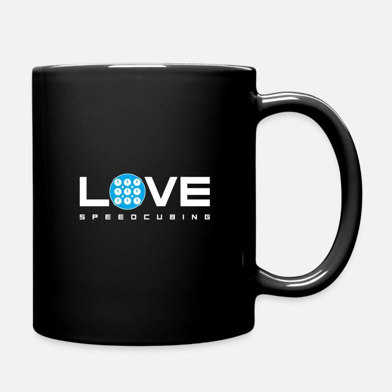 clock love speedcubing - Mug uni - noir