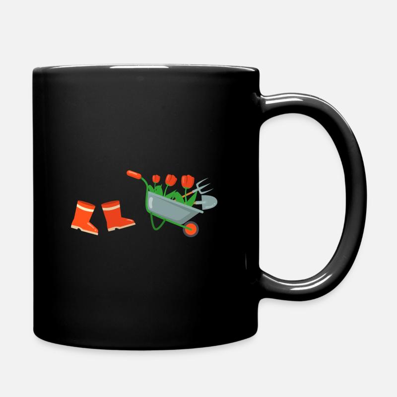 Gärtner - Tasse einfarbig - Schwarz