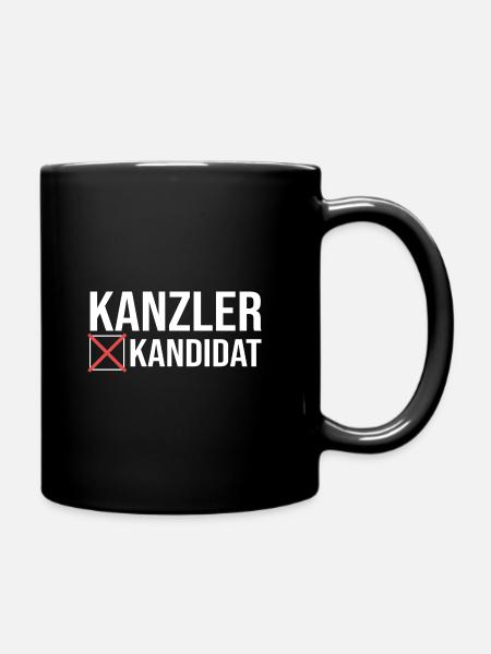 Bundestag Bundestagswahl Kanzler Kandidat - Tasse einfarbig - Schwarz