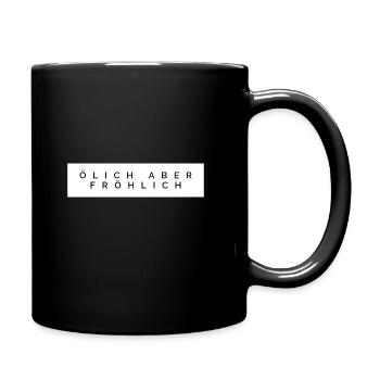 IN DER WERKSTATT IST ES ÖLIG - Tasse einfarbig - Schwarz - Rechts