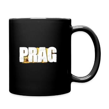 Prag - Tasse einfarbig - Schwarz - Rechts