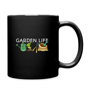 Garden Life Gardener Horticulturist Gardening Land - Tasse einfarbig - Schwarz - Rechts