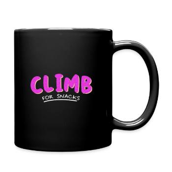 Climb For Snacks Bouldering Rock Climbing Rock Bou - Tasse einfarbig - Schwarz - Rechts