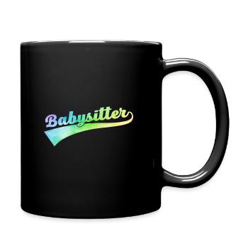 Babysitter Graphic Daycare Provider Daycare Teach - Tasse einfarbig - Schwarz - Rechts