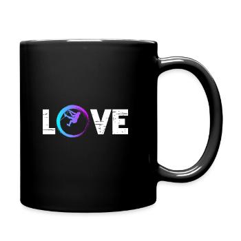 Sporty Hobby Leidenschaft Klettern - Tasse einfarbig - Schwarz - Rechts